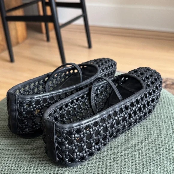 Cushionaire Black Women's Flats - Picture 3 of 5